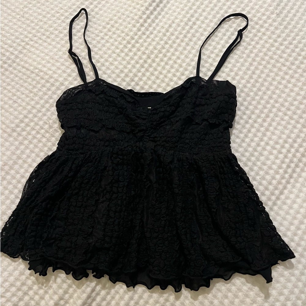 Promesa Black Lace Camisole Top